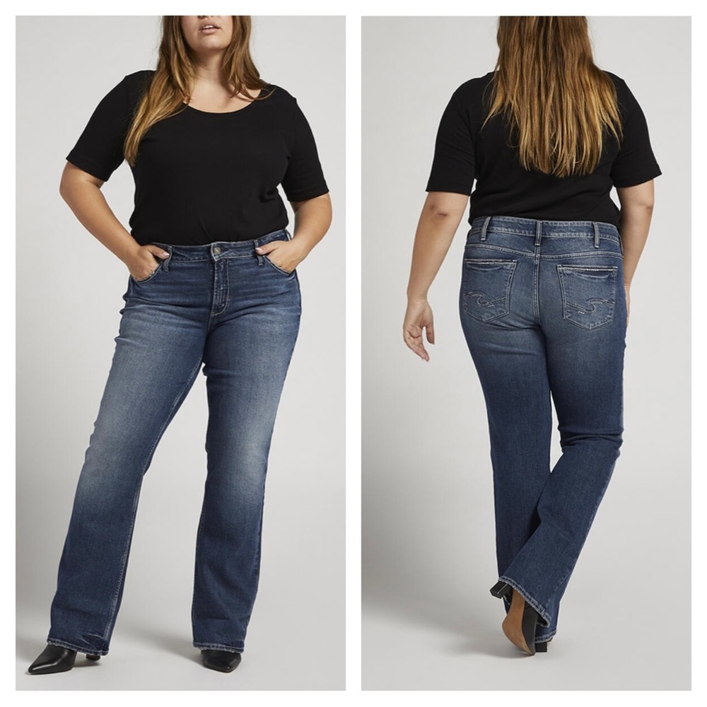 Silver Jeans Women's Boot Cut Jeans - Dark Blue